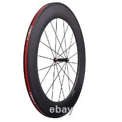 CSC carbon wheels 88mm deep 23mm width clincher road for 700C Racing bike
