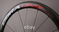 Campagnolo Bora One 50 Carbon Clincher Road Bike Wheels Ceramic Bearings Bright
