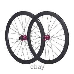 Carbon 38/46/50/58mm Depth Wheels 700c Road Bike Wheelset Disc Brake 6 Bolt Hub