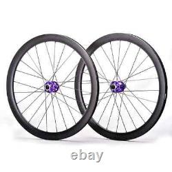 Carbon 38/46/50/58mm Depth Wheels 700c Road Bike Wheelset Disc Brake 6 Bolt Hub