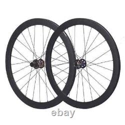 Carbon 38/46/50/58mm Depth Wheels 700c Road Bike Wheelset Disc Brake 6 Bolt Hub