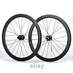 Carbon 38/46/50/58mm Depth Wheels 700c Road Bike Wheelset Disc Brake 6 Bolt Hub