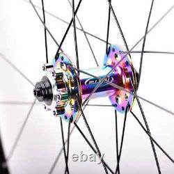 Carbon 38/46/50/58mm Depth Wheels 700c Road Bike Wheelset Disc Brake 6 Bolt Hub