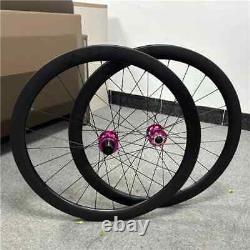 Carbon 38/46/50/58mm Depth Wheels 700c Road Bike Wheelset Disc Brake 6 Bolt Hub