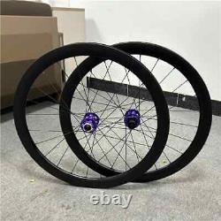 Carbon 38/46/50/58mm Depth Wheels 700c Road Bike Wheelset Disc Brake 6 Bolt Hub