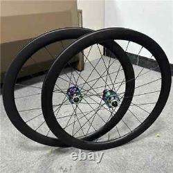 Carbon 38/46/50/58mm Depth Wheels 700c Road Bike Wheelset Disc Brake 6 Bolt Hub