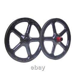 Carbon 5 Spokes Wheel Disc Brake Center Lock Hub Folding Road Bike Wheelset 20'