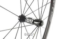 Carbon 60mm Aluminum Braking Surface Wheelset DT Swiss Hub Handbuild 700C Road