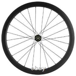 Carbon Bicycle Disc Wheelset 2545mm Clincher 6 Bolt Road Cyclocross Wheels