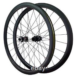 Carbon Bicycle Wheels Disc Brake 700c Road Bike Wheelset Rim Clincher Tubeless