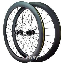 Carbon Bicycle Wheels Disc Brake 700c Road Bike Wheelset Rim Clincher Tubeless