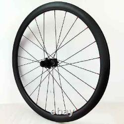 Carbon Bicycle Wheels Disc Brake 700c Road Bike Wheelset Rim Clincher Tubeless