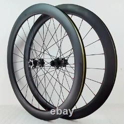 Carbon Bicycle Wheels Disc Brake 700c Road Bike Wheelset Rim Clincher Tubeless