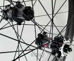 Carbon Bicycle Wheels Disc Brake 700c Road Bike Wheelset Rim Clincher Tubeless