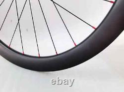 Carbon Bicycle Wheels Disc Brake 700c Road Bike Wheelset Rim Clincher Tubeless