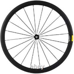 Carbon Bicycle Wheelset 38mm Depth 23mm Width Clincher Road Bike Wheels Matte