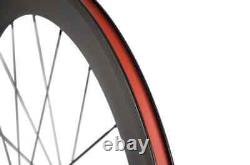 Carbon Bicycle Wheelset Clincher Depth 60mm Width 23mm Road Bike Wheels Matte