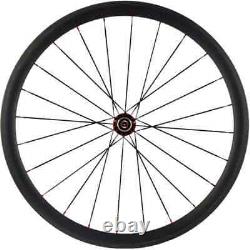 Carbon Clincher Wheelset Road Bike 38mm Depth Basalt Braking R36 Hub Wheels