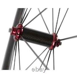 Carbon Clincher Wheelset Road Bike 38mm Depth Basalt Braking R36 Hub Wheels