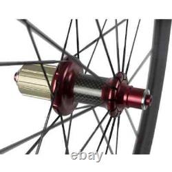 Carbon Clincher Wheelset Road Bike 38mm Depth Basalt Braking R36 Hub Wheels