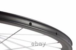 Carbon Clincher Wheelset Road Bike 38mm Depth Basalt Braking R36 Hub Wheels