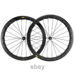 Carbon Fiber Bicycle Wheelset 50mm Clincher 25mm Width with CX6/CX6 Ceramic Hub