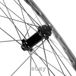 Carbon Fiber Bicycle Wheelset 50mm Clincher 25mm Width with CX6/CX6 Ceramic Hub
