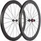 Carbon Fiber Cincher Wheelset 700c Road Bike Wheels 23mm Width 50mm Depth