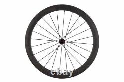 Carbon Fiber Cincher Wheelset 700C Road Bike Wheels 23mm Width 50mm Depth