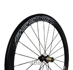 Carbon Fiber Mixed Wheels 25x38/50mm 700c Clincher Tubular Road Bicycle Wheelset