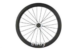 Carbon Fiber Road Bicycle Wheelset 700C 23mm Width Surface R13 Hub Clincher