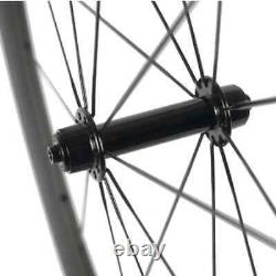 Carbon Fiber Road Bike 50mm Clincher Wheels R13 Hub Bicycle Wheelset Clincher