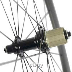 Carbon Fiber Road Bike 50mm Clincher Wheels R13 Hub Bicycle Wheelset Clincher