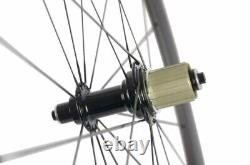 Carbon Fiber Road Bike 50mm Clincher Wheels R13 Hub Bicycle Wheelset Clincher