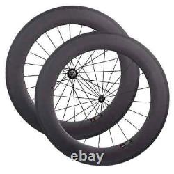 Carbon Fiber Road Bike 88x23mm Straight Pull R36 Hub Wheels Bicycle Wheelset
