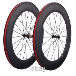Carbon Fiber Road Bike 88x23mm Straight Pull R36 Hub Wheels Bicycle Wheelset