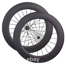 Carbon Fiber Road Bike 88x25mm Wheels Straight Pull Wheels Bicycle Wheelset