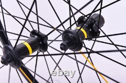Carbon Fiber Road Bike WheelSet 700C V / Disc Brake Center Lock / 6 Bolt Rim 20H