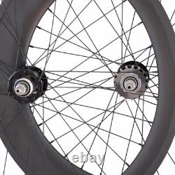 Carbon Fiber Road Bike Wheel 700C 25mm Width 60mm 88mm Depth Clincher U Shape