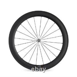 Carbon Fiber Road Bike Wheel 700C 25mm Width 60mm 88mm Depth Clincher U Shape