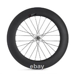 Carbon Fiber Road Bike Wheel 700C 25mm Width 60mm 88mm Depth Clincher U Shape