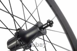 Carbon Fiber Road Bike Wheel Set City Racing Bicycle Carbon Wheels Clincher 50mm