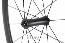 Carbon Fiber Road Bike Wheel Set City Racing Bicycle Carbon Wheels Clincher 50mm