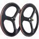 Carbon Fiber Road Bike Wheelet 3 Spoke Depth 70mm Clincher Track Bicycle Wheels