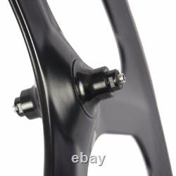 Carbon Fiber Road Bike Wheelet 3 Spoke Depth 70mm Clincher Track Bicycle Wheels