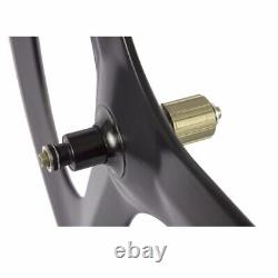 Carbon Fiber Road Bike Wheelet 3 Spoke Depth 70mm Clincher Track Bicycle Wheels