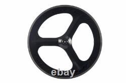 Carbon Fiber Road Bike Wheelet 3 Spoke Depth 70mm Clincher Track Bicycle Wheels