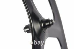 Carbon Fiber Road Bike Wheelet 3 Spoke Depth 70mm Clincher Track Bicycle Wheels