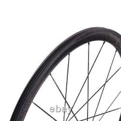 Carbon Fiber Road Bike Wheels 38X25mm Tubuless Bicycle Front Rear Wheelset