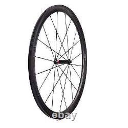 Carbon Fiber Road Bike Wheels 38X25mm Tubuless Bicycle Front Rear Wheelset